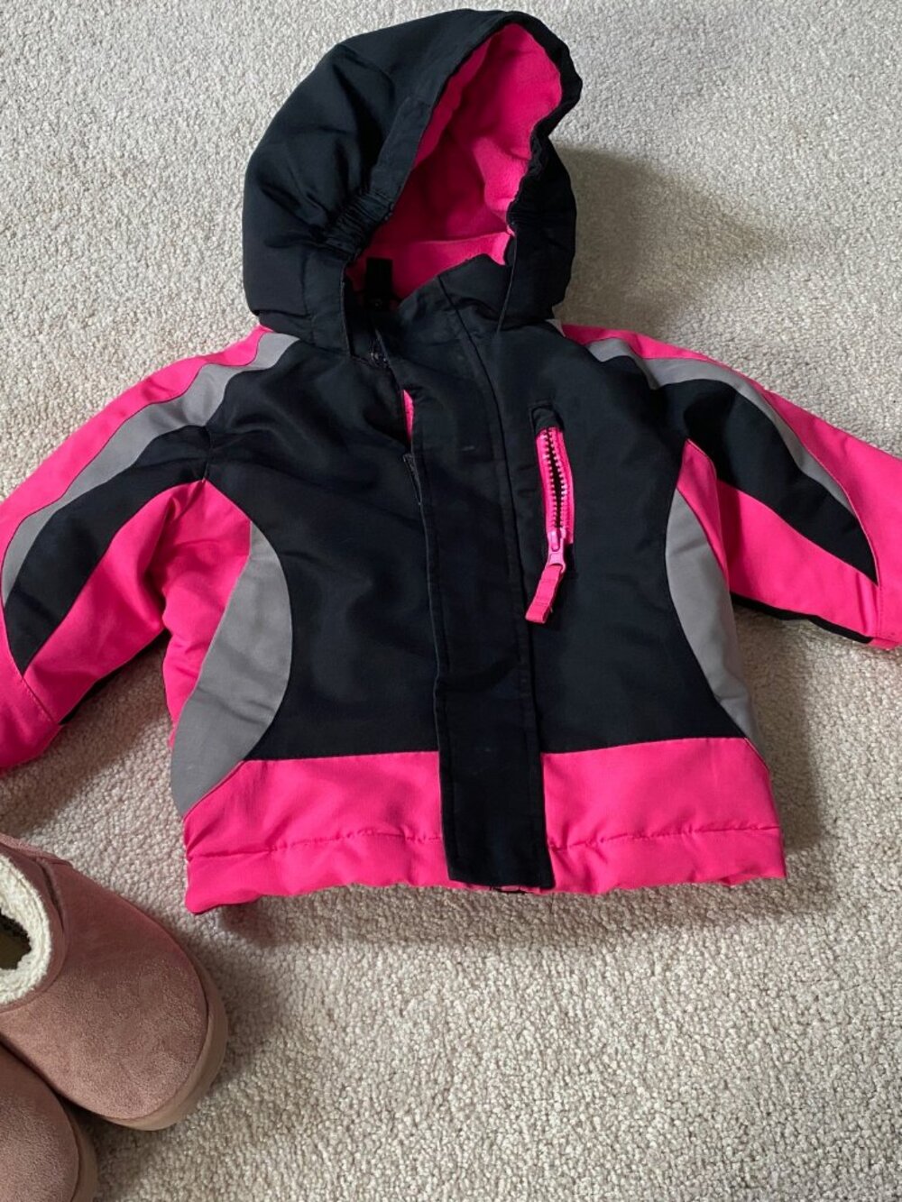Little Girl's Bundle  Jacket Size 12 months  Olivia and Kate Boots Size 10 Girls
